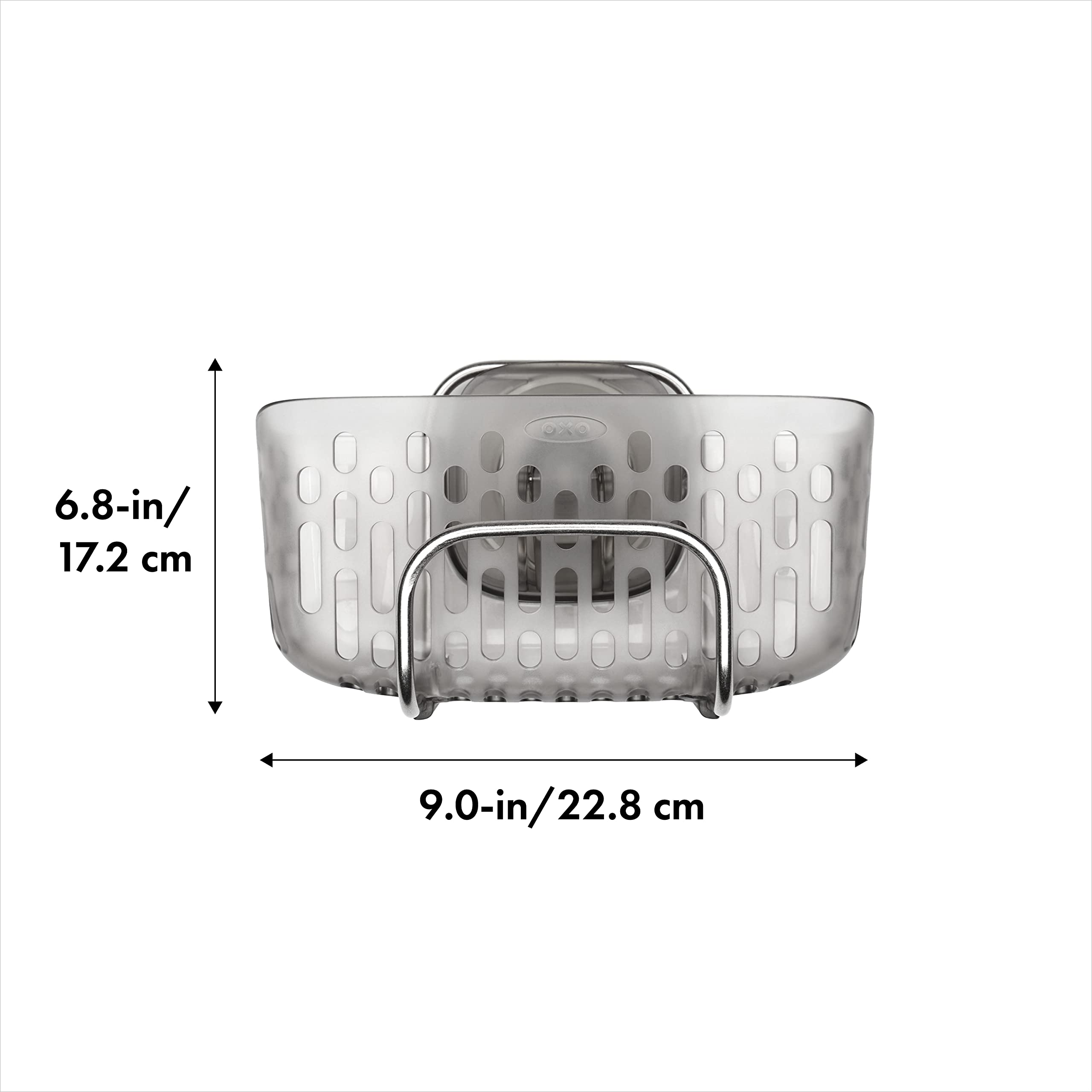 OXO Good Grips StrongHold drainage slots promote quick drying of items.
