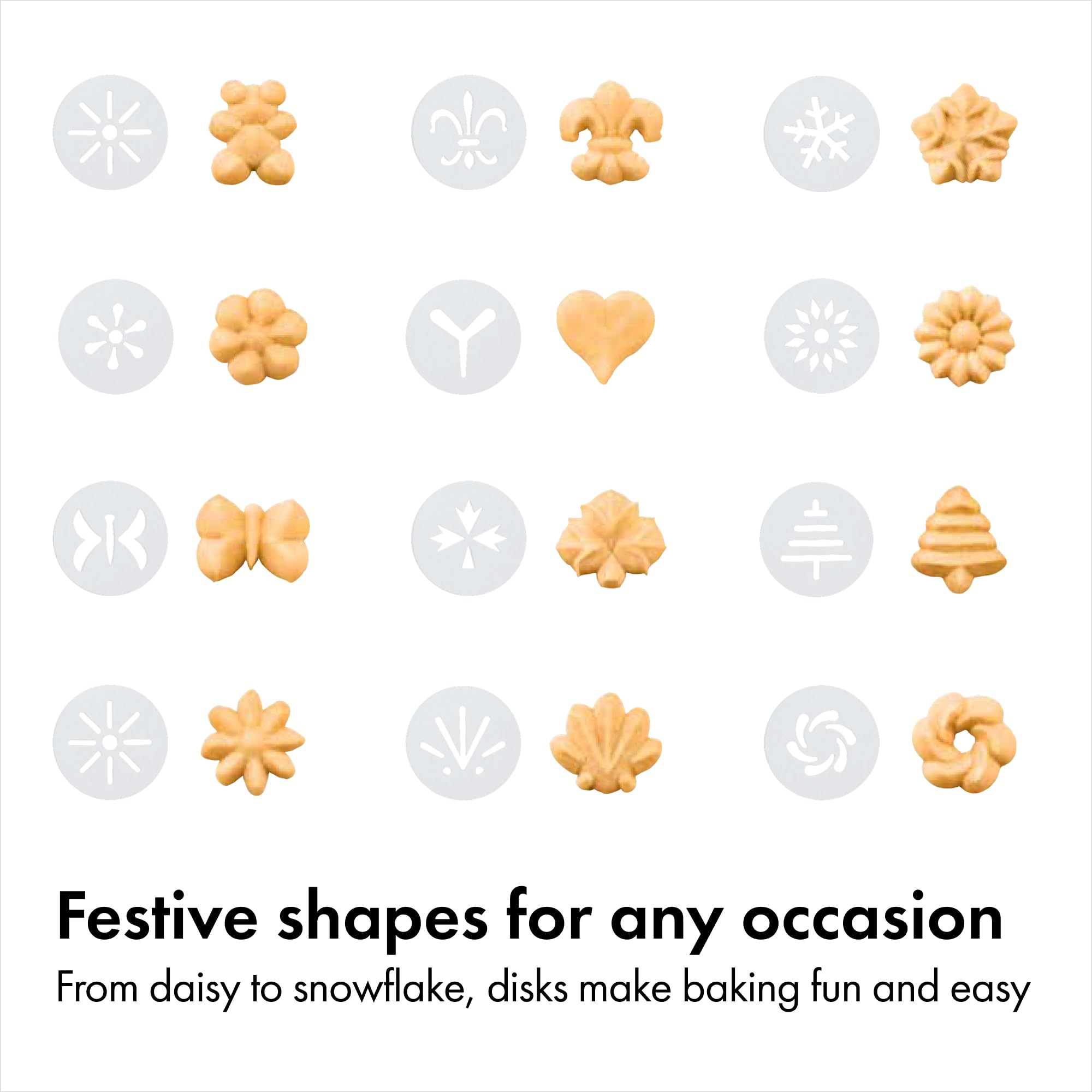 OXO Good Grips sunflower disk creates sunny decorative cookies
