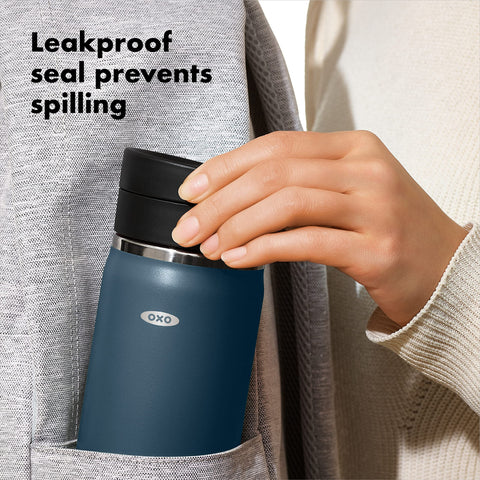 OXO sweatproof coating provides a secure grip while commuting