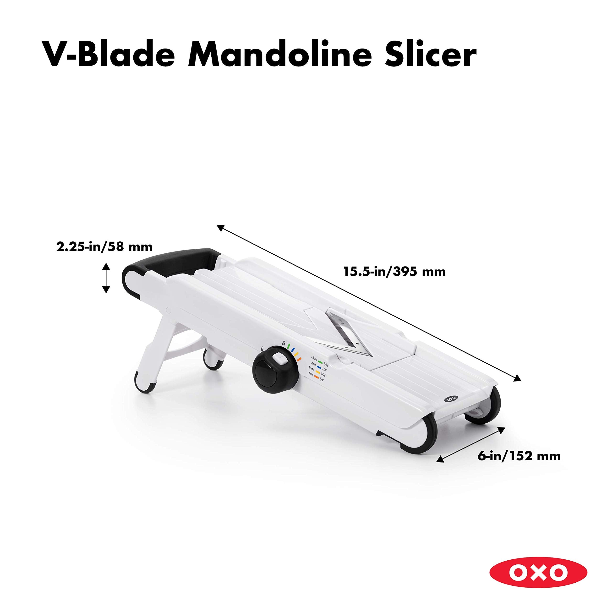 OXO Good Grips textured runway reduces sticking for easier slicing