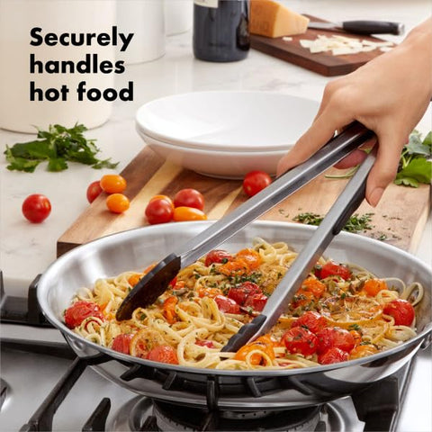 OXO Good Grips scalloped edges provide secure grip on vegetables and meat