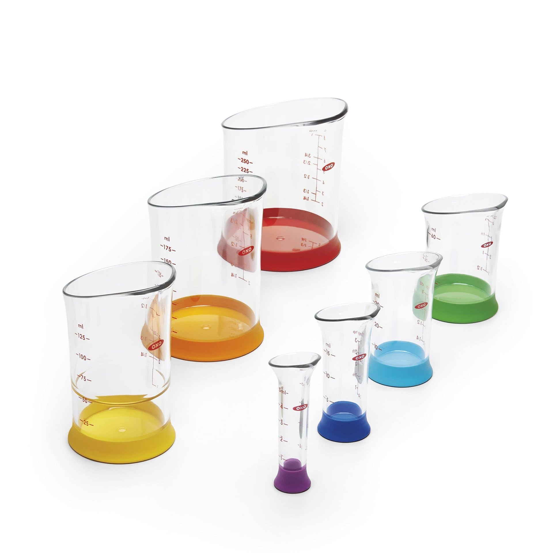 OXO Good Grips two-oz beaker compact and sturdy for sauces.