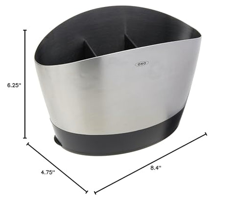 Tidy countertops during busy cooking sessions with the holder.