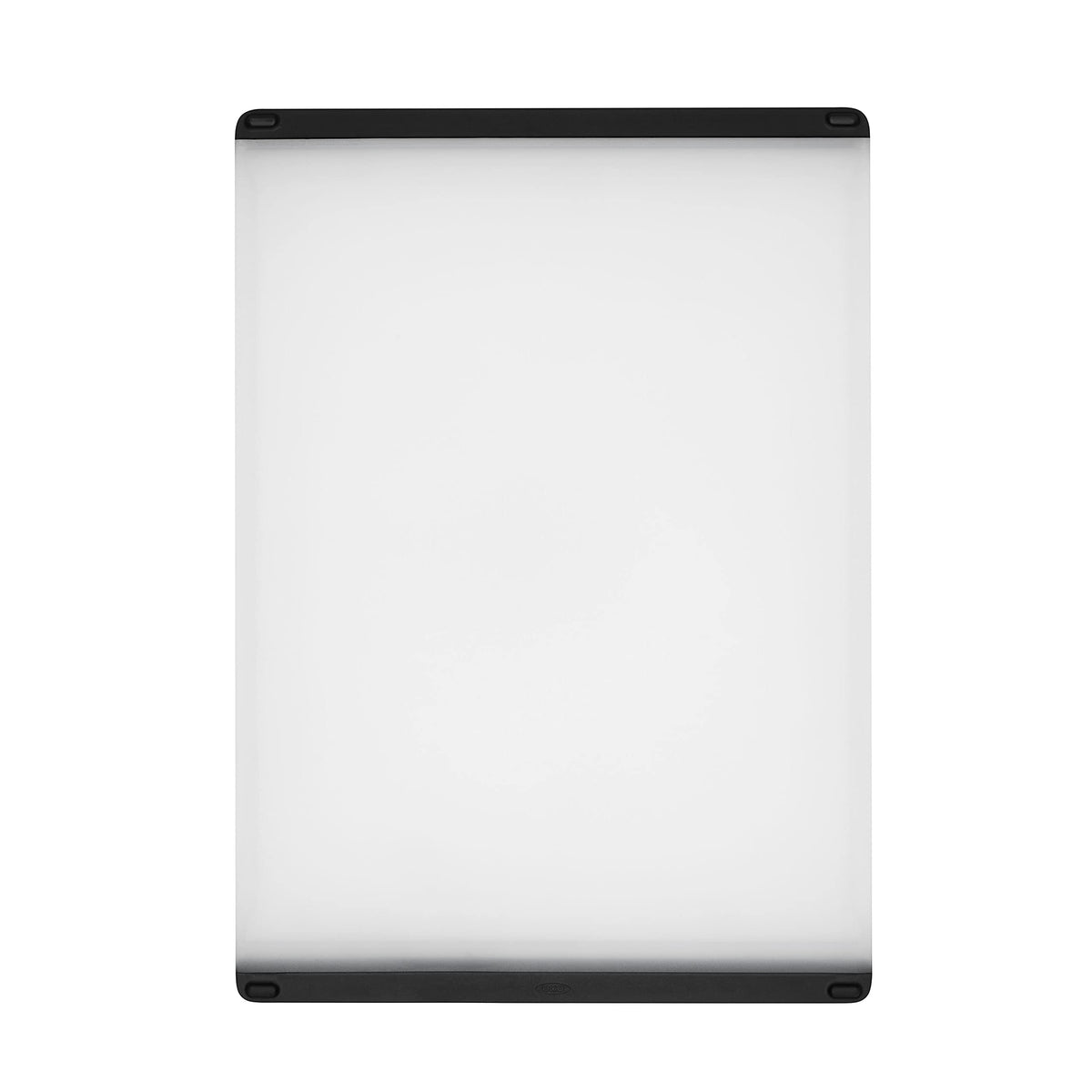 OXO Good Grips Cutting Board top view shows ample space for bulk prep and chopping.