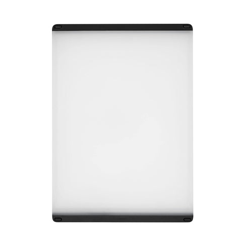 OXO Good Grips Cutting Board top view shows ample space for bulk prep and chopping.