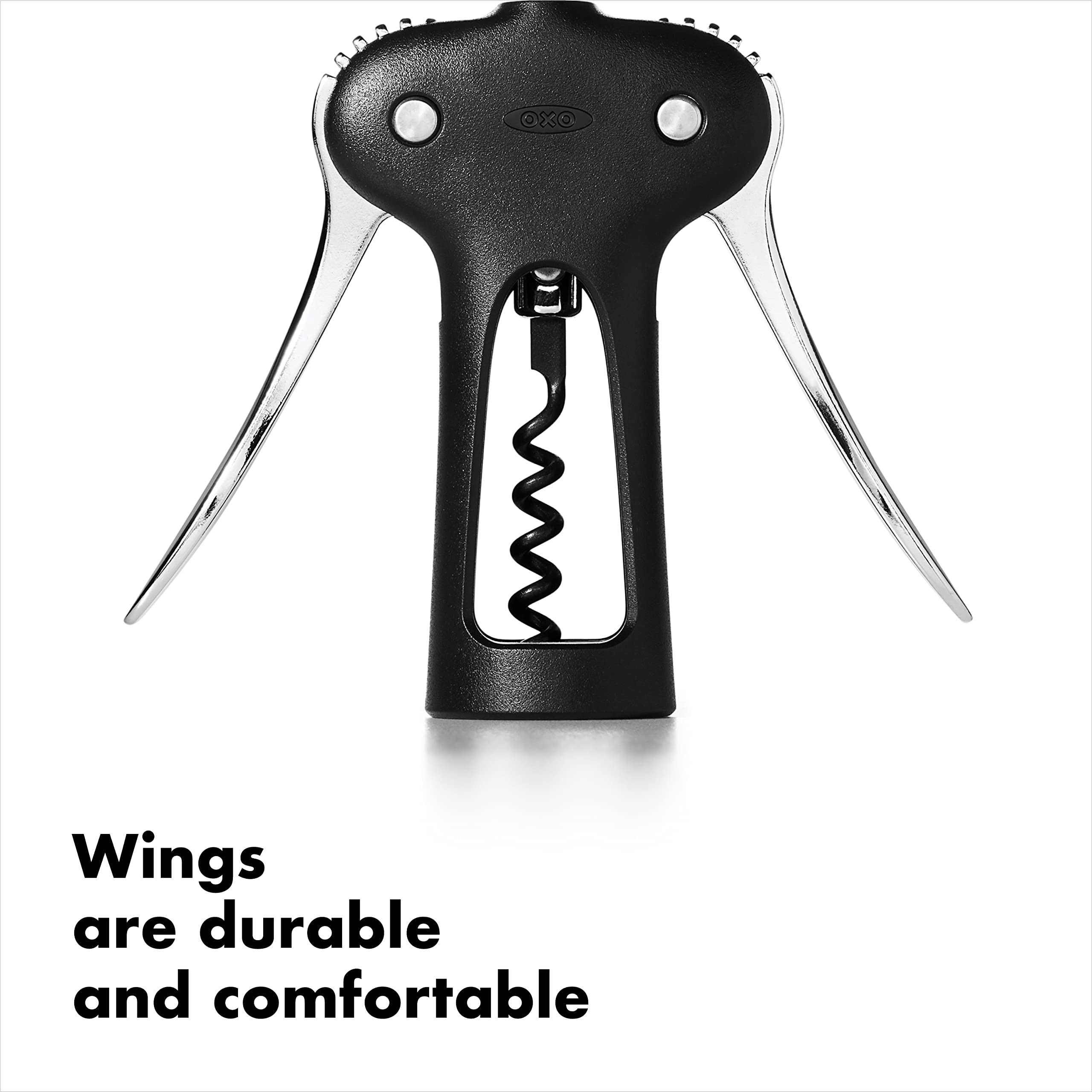 OXO Good Grips Winged Corkscrew non-stick screw ensures easy cork insertion
