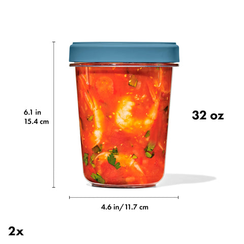 32-ounce capacity ideal for meal prep and leftovers