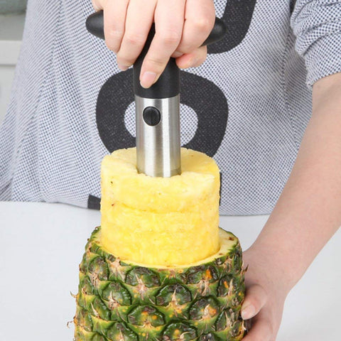 OXO Pineapple Corer & Slicer with measurement markings guiding depth