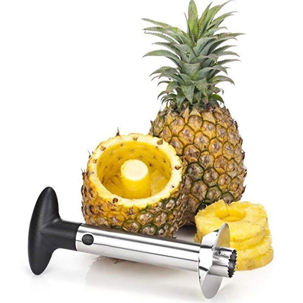 OXO Pineapple Corer & Slicer rotating knob in action for continuous rotation