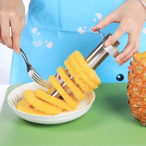 OXO Pineapple Corer & Slicer safety cap storage keeps blades protected