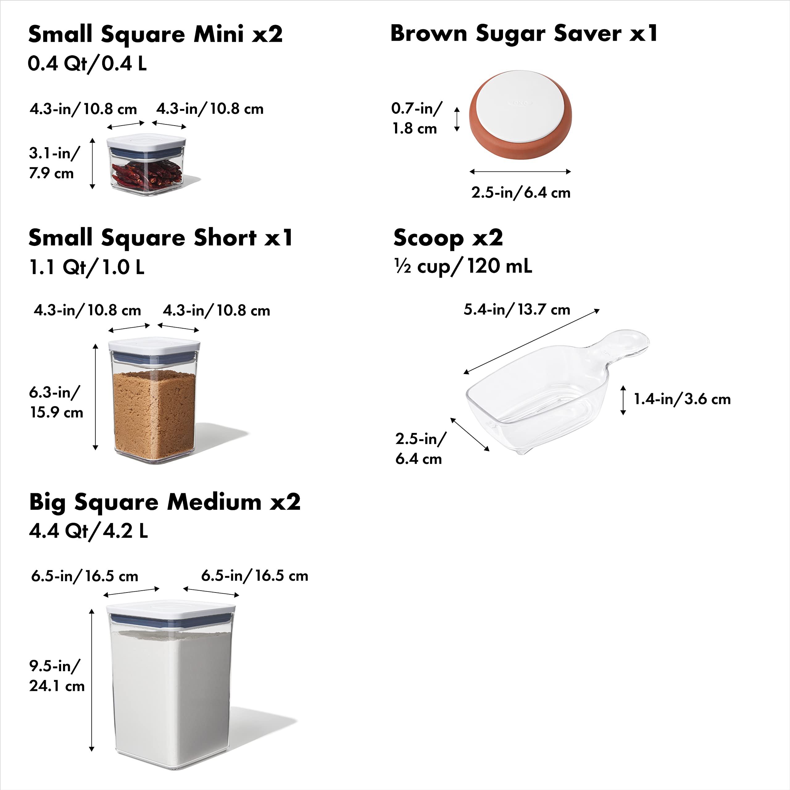 OXO POP container lid demonstrates secure button seal for easy use.