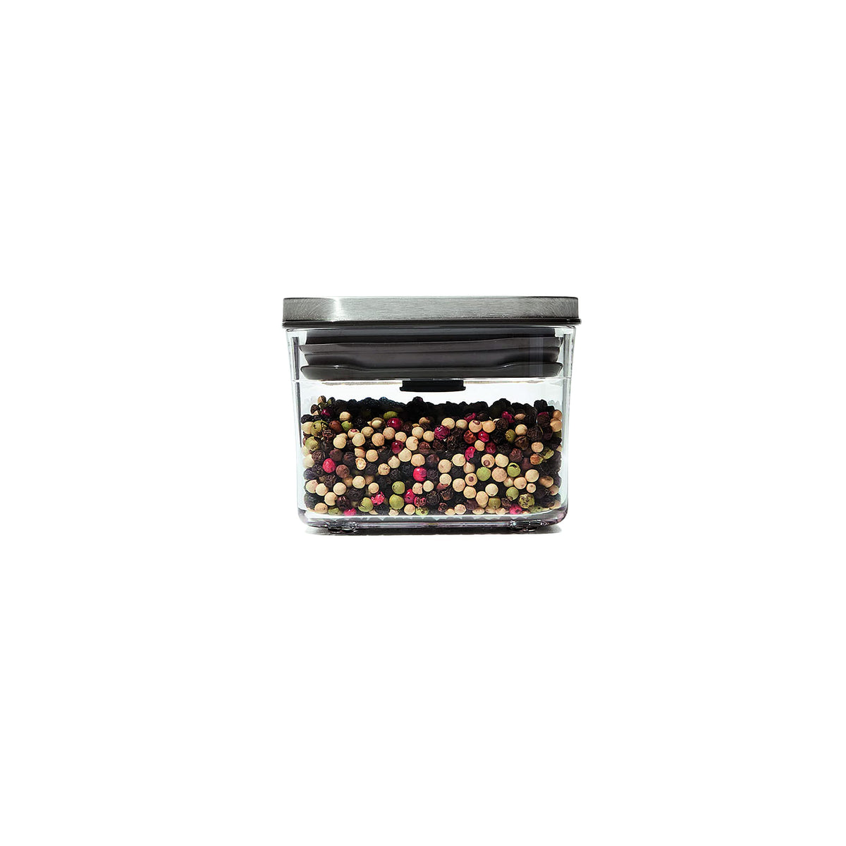 OXO POP small square mini with closed lid keeps pantry items airtight