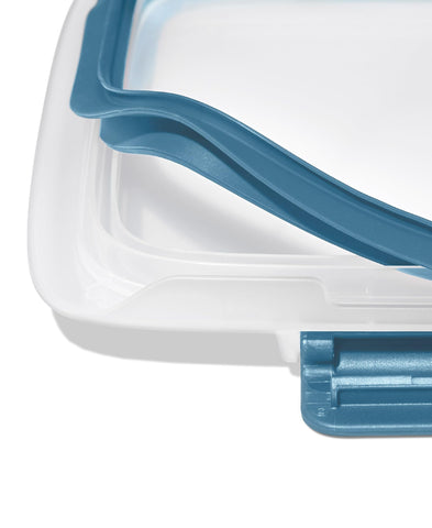Clear lid window helps spot lunch quickly without opening the container.