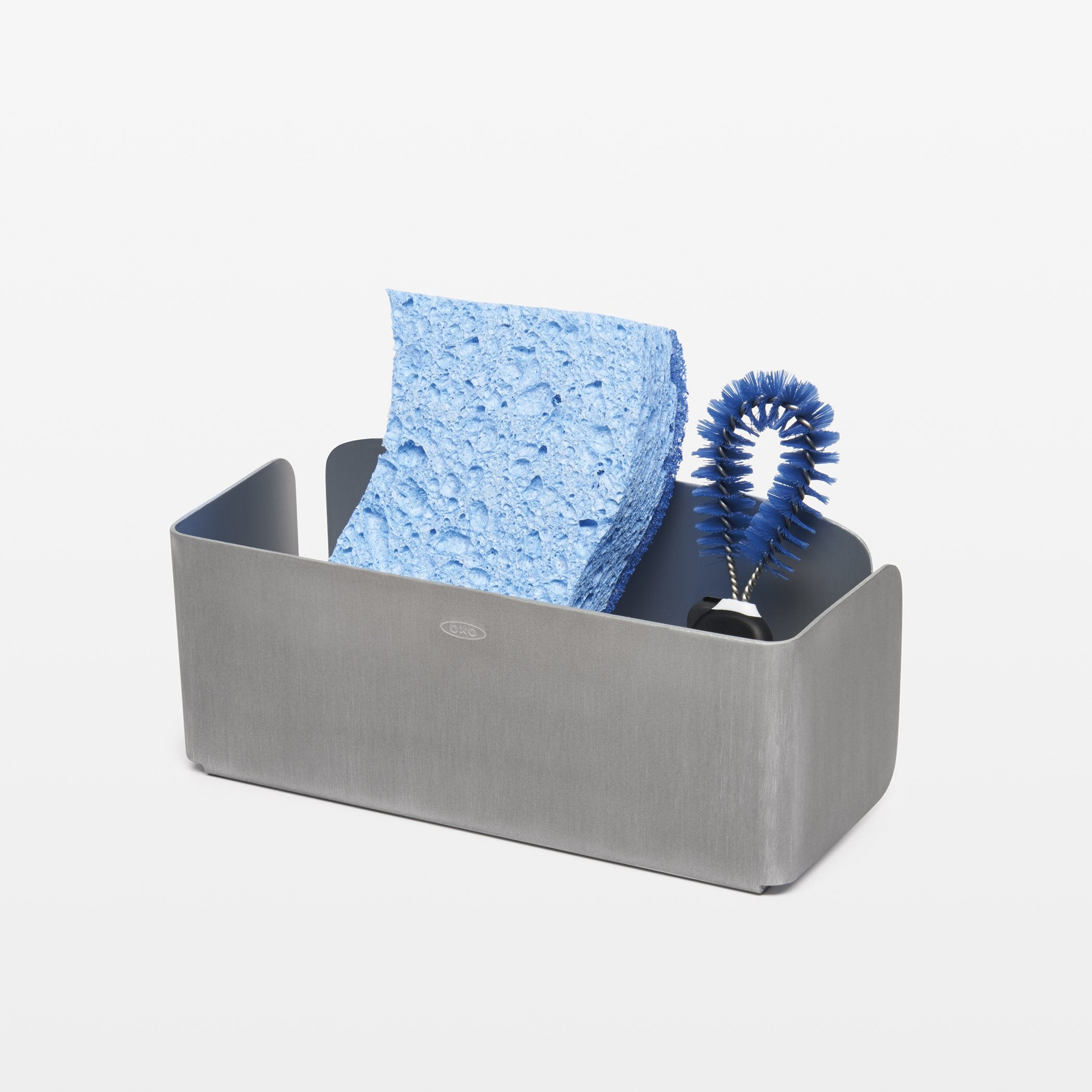 Easy removal demonstrated with release tab on OXO holder.