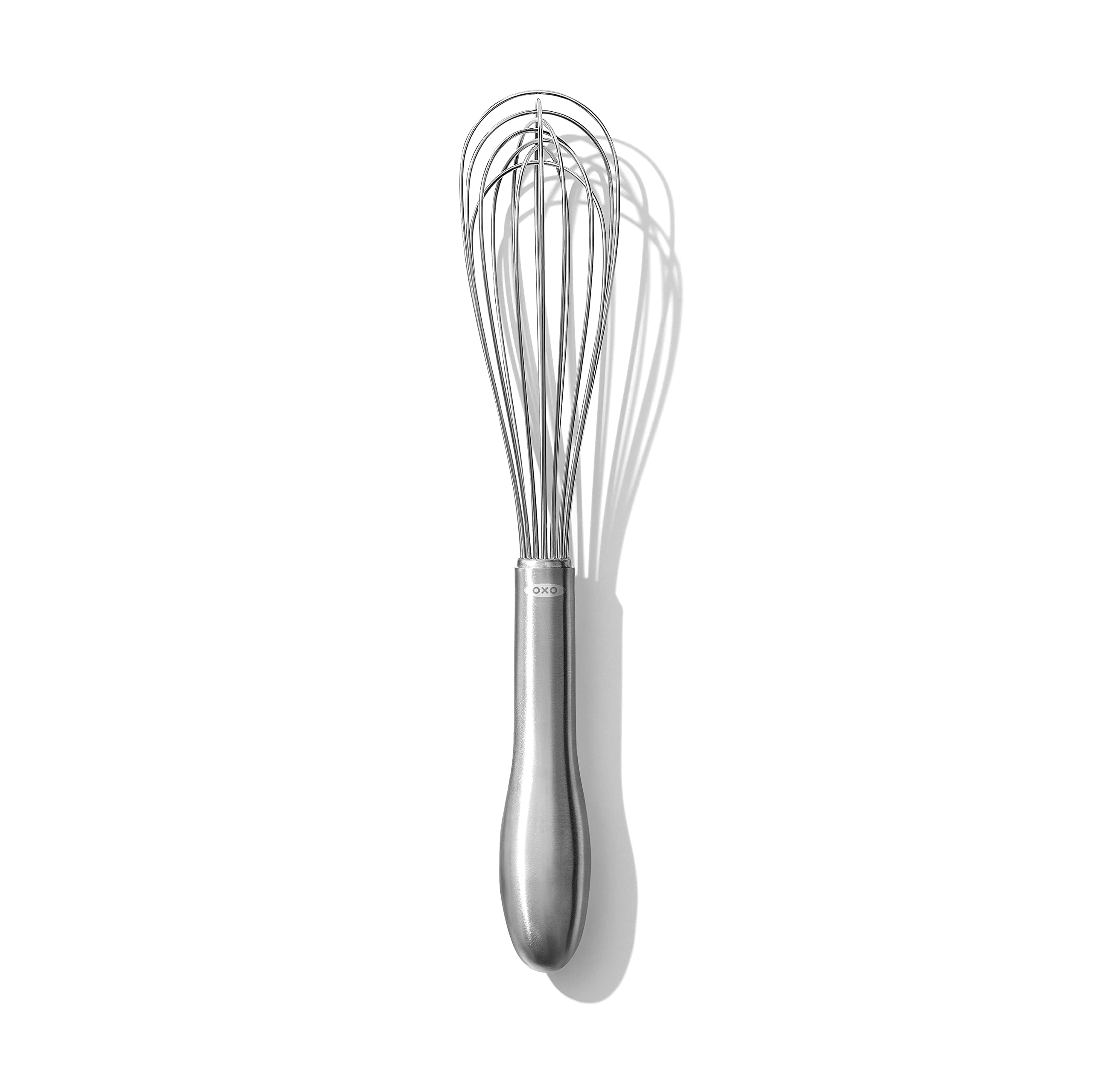 OXO SteeL 9-Inch Whisk with narrow shape for precise whisking in tight bowls