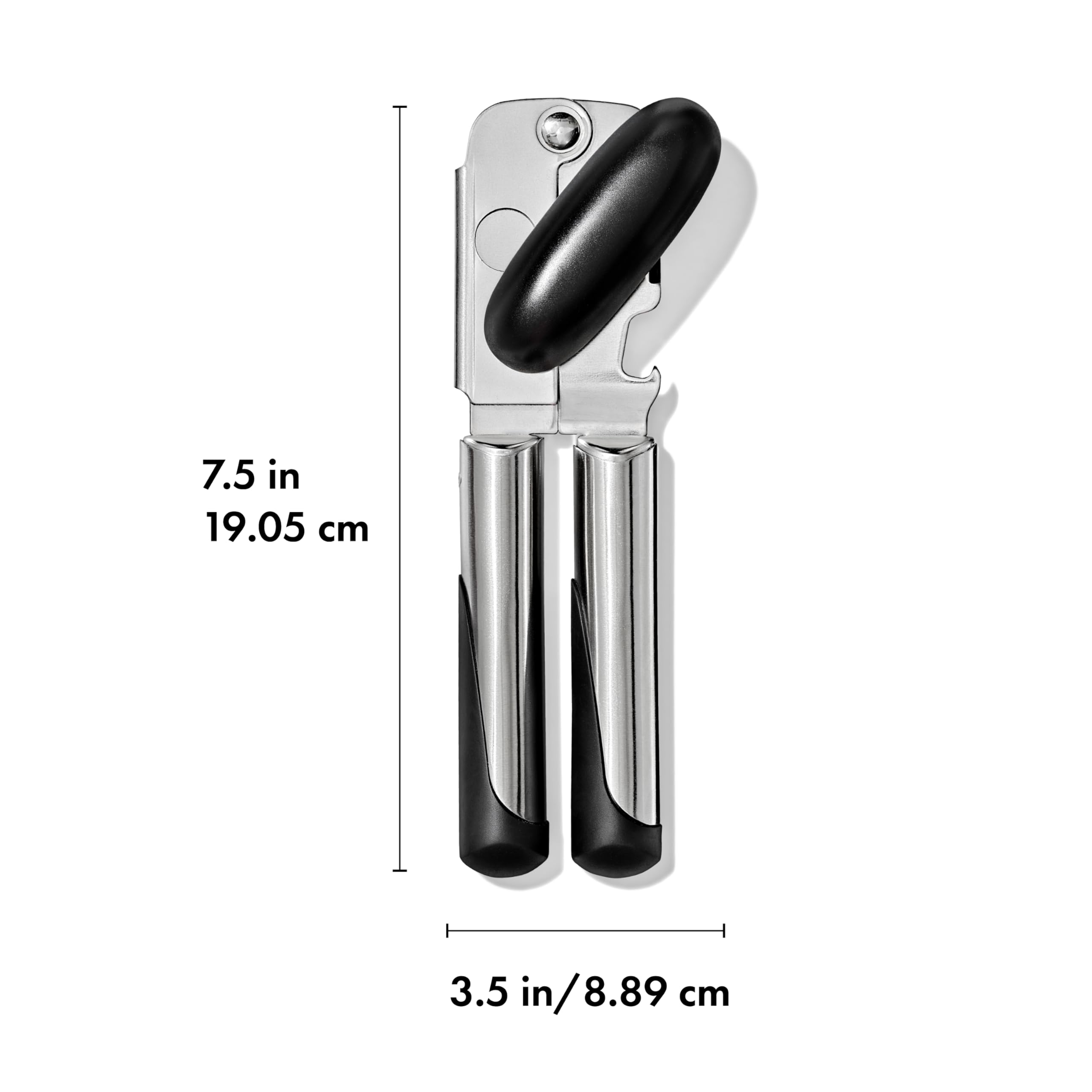 OXO SteeL Can Opener labeled hand-wash only for maintenance