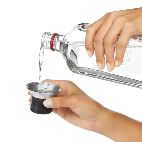 OXO shaker with measurement markings for quick reference