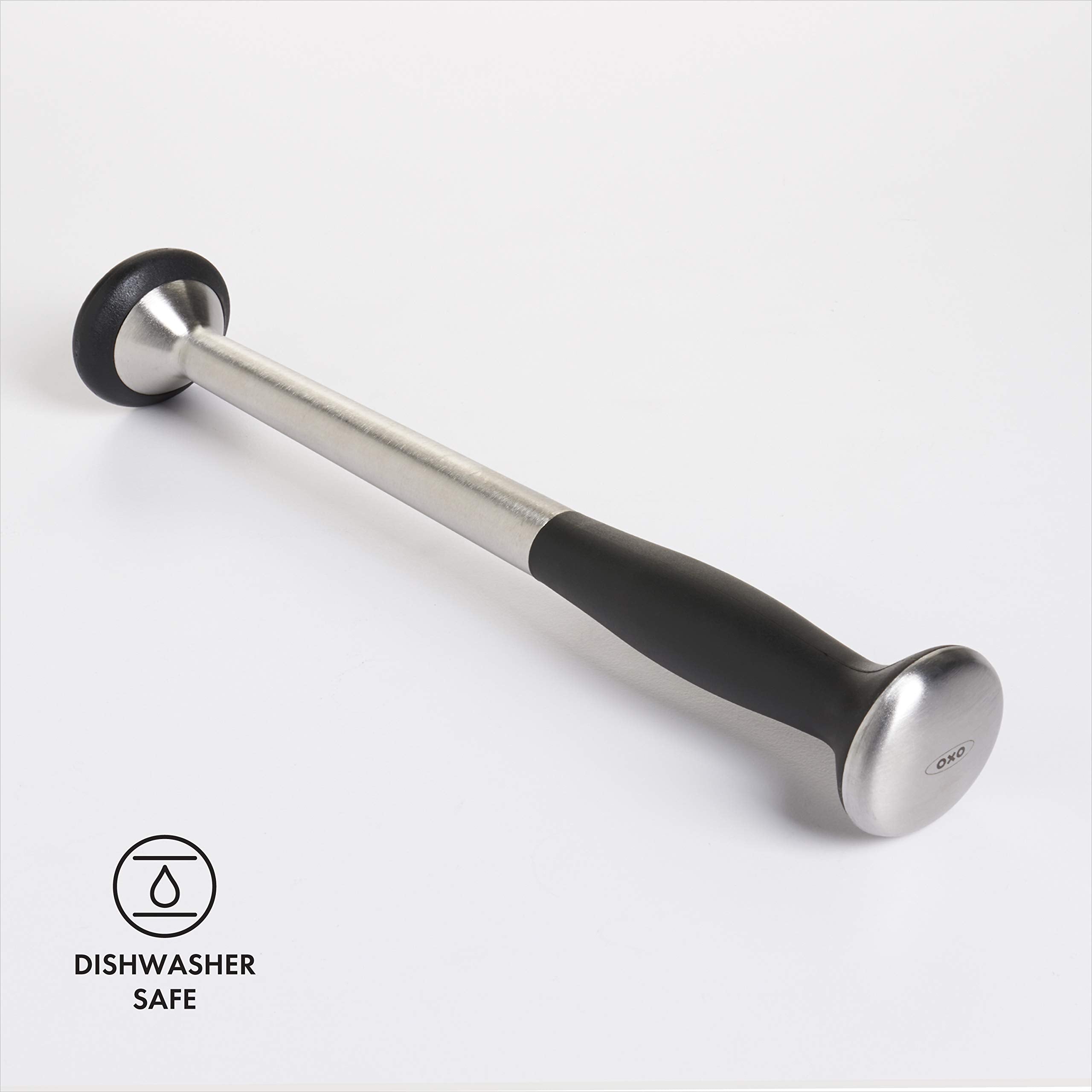 OXO SteeL Muddler offers a soft non-slip grip for steadier muddling.
