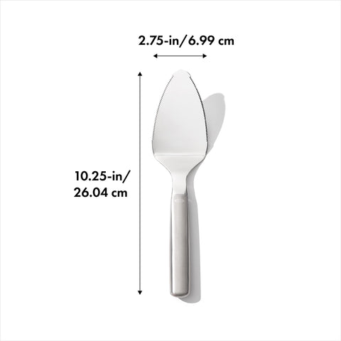 OXO Steel Pie Server is dishwasher safe for quick cleanup