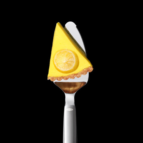 OXO Steel Pie Server with a sleek stainless steel handle