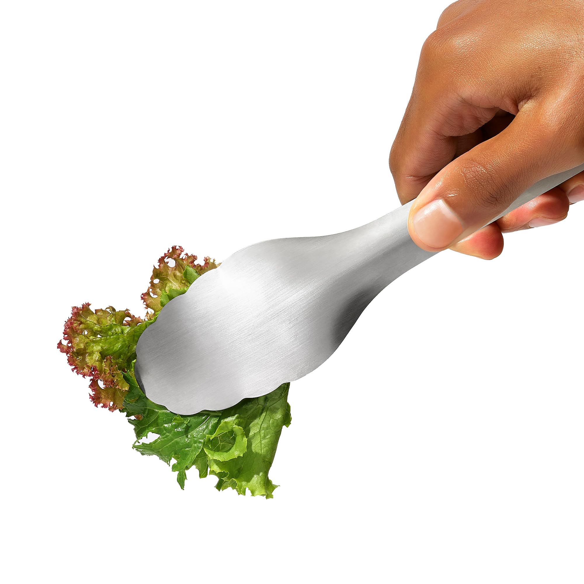 OXO Steel Serving Tongs are dishwasher safe for easy cleanup