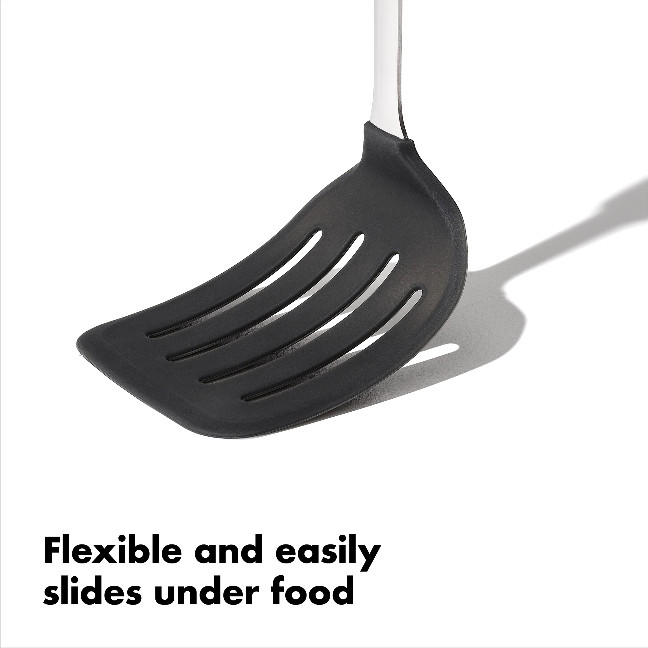 OXO Steel Silicone Flexible Turner dishwasher-safe design for quick cleanup