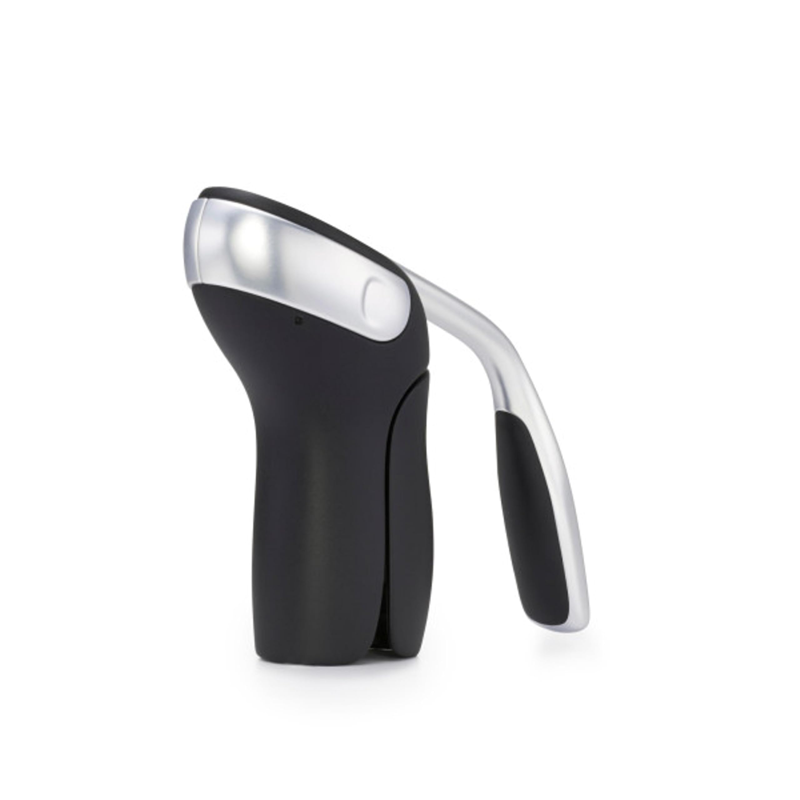 OXO Steel Vertical Lever Corkscrew in action for smooth cork removal