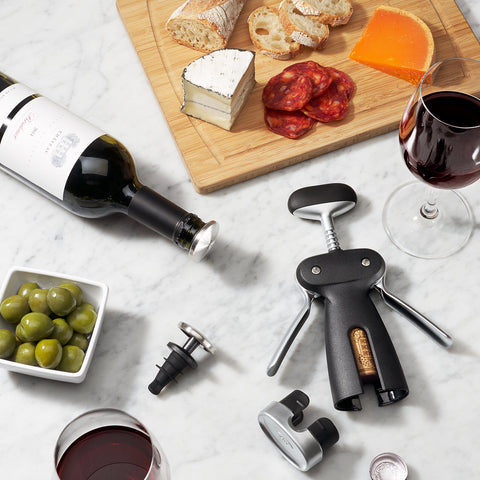 Removable foil cutter snaps into base for compact storage