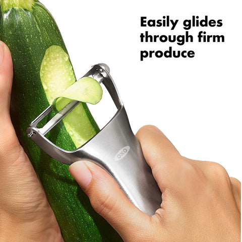 OXO Steel Y-Peeler dishwasher safe for easy cleanup after cooking