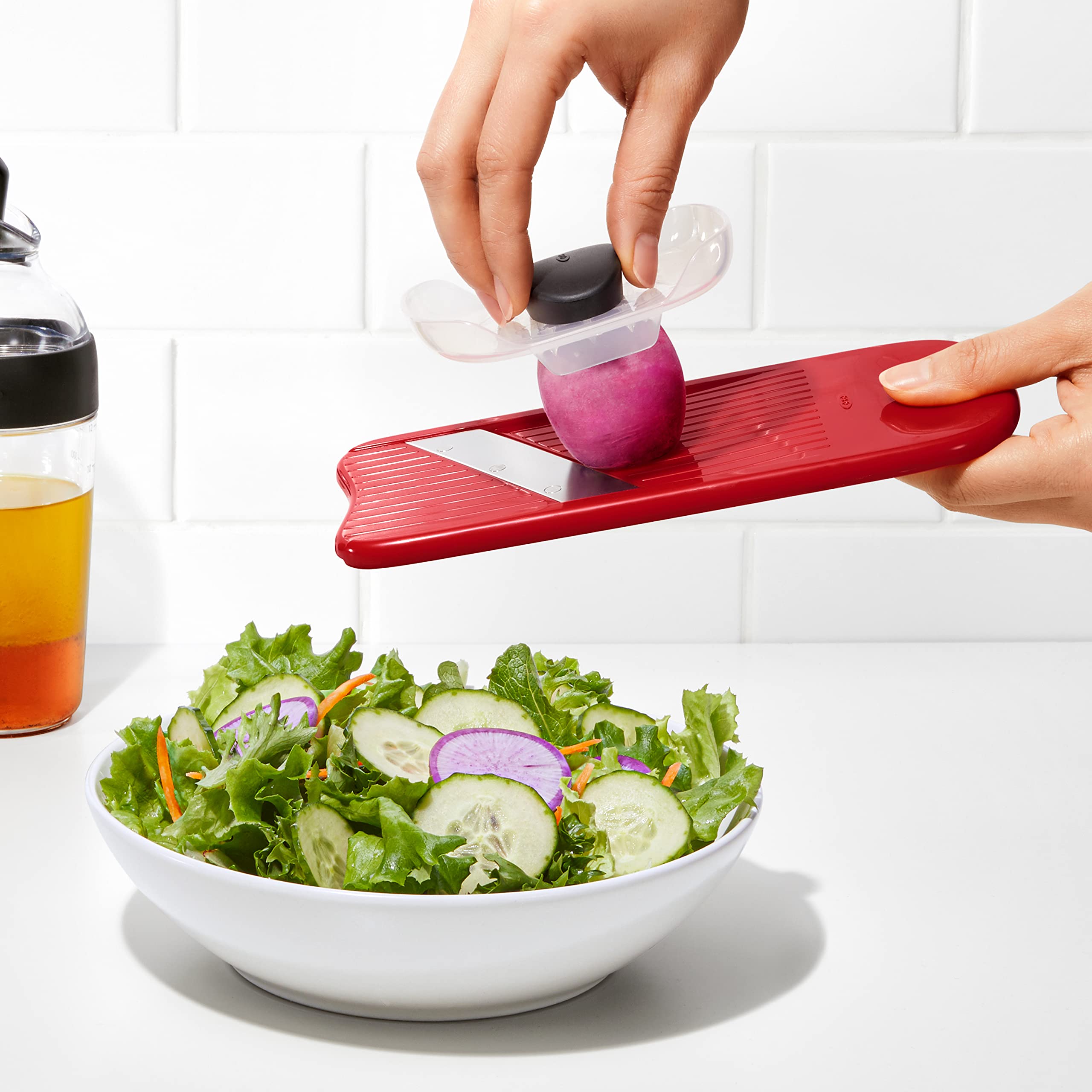 OXO Good Grips Complete Grate & Slice Set non-slip design for stable use