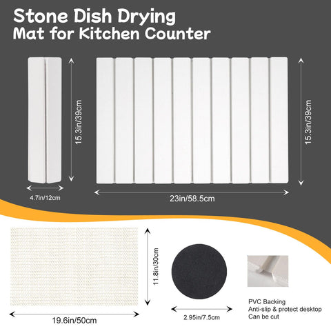Oxydrily diatomaceous earth mat absorbing water quickly