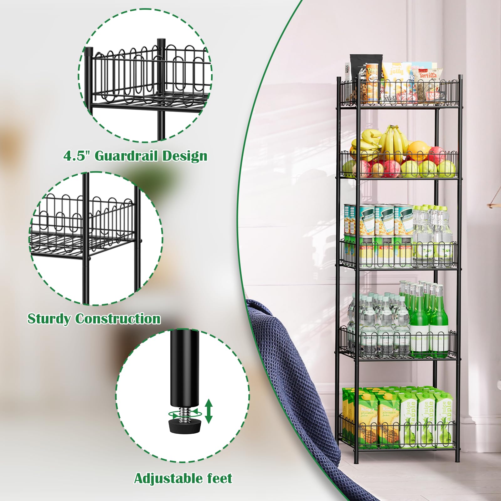 OYEAL Tumbler Cup Organizer Stand keeps mugs upright and within reach.