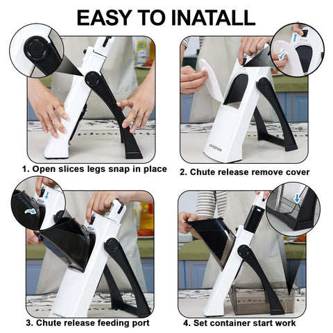 OYKEFAW included peeler and cleaning brush simplify prep and cleanup