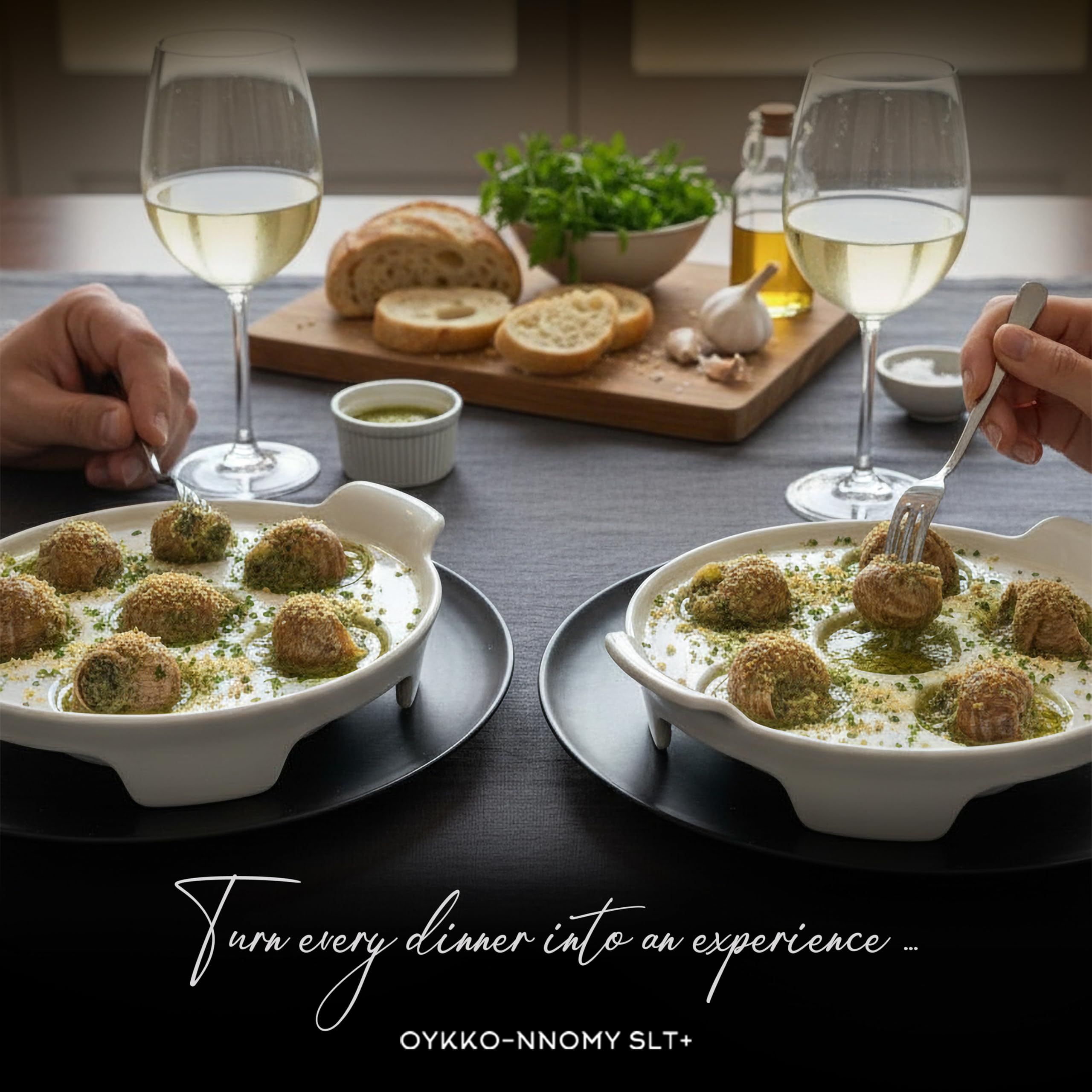 OYKKO-NNOMY SLT+ dish with glossy white finish complements any dinnerware.