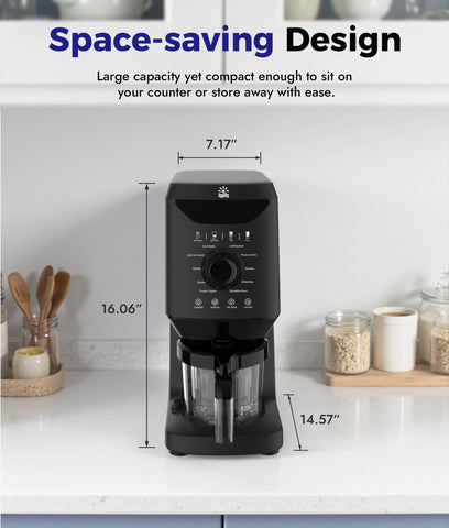 OYLUS dedicated mix-in and self-clean programs in one device showcase versatility.