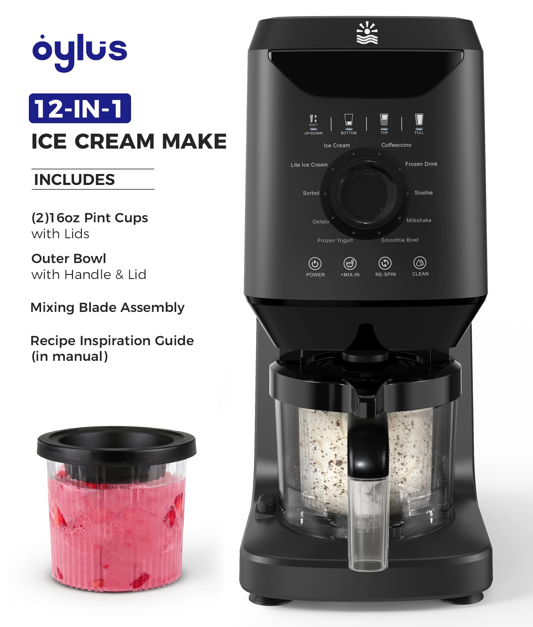 OYLUS frozen treats deliver rich gelato and sorbet textures ready to serve.