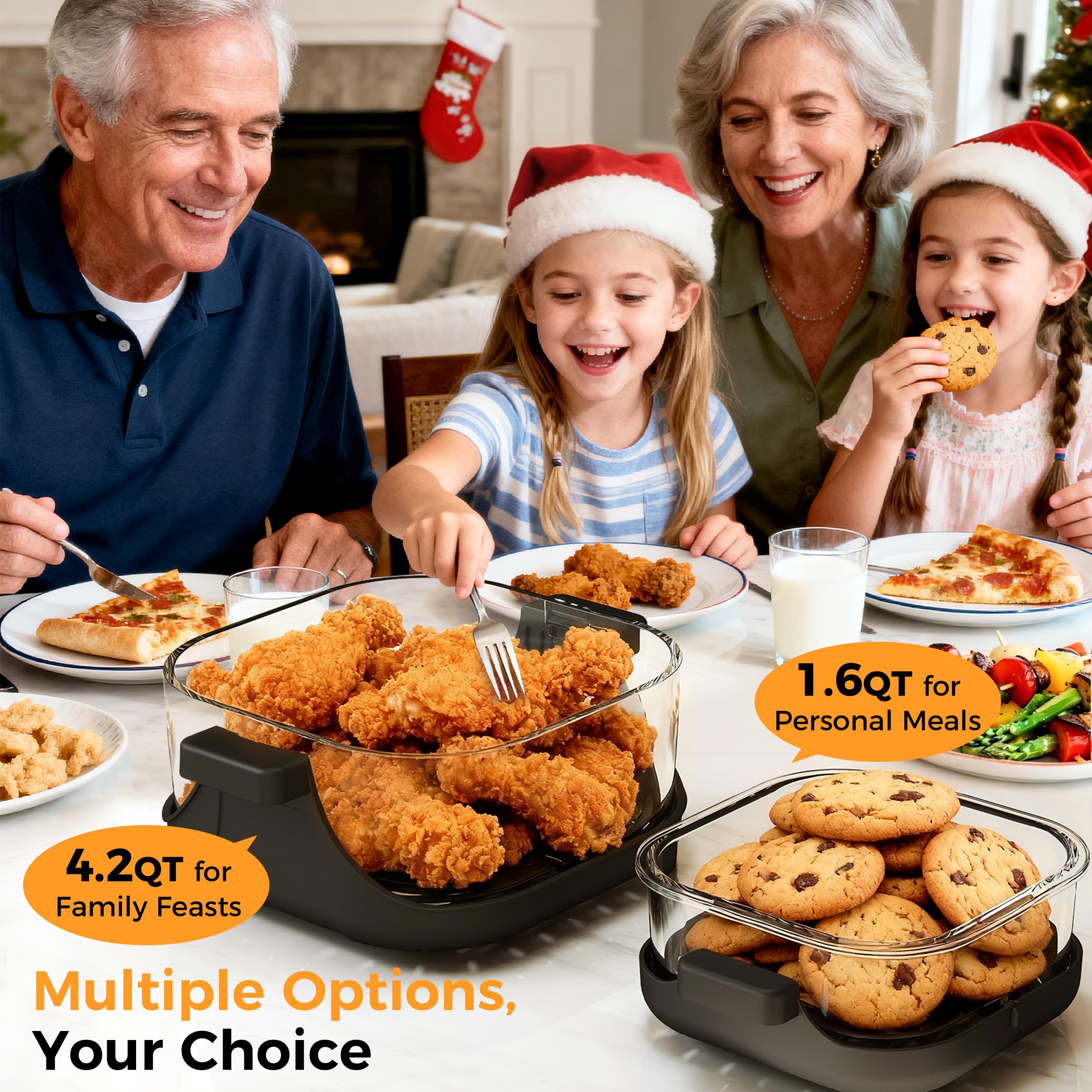 OYLUS non-toxic glass construction for safe family cooking