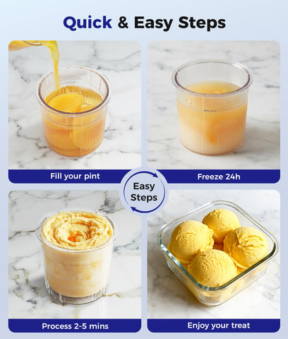 OYLUS two pint containers shown for sharing desserts at home or in the office.