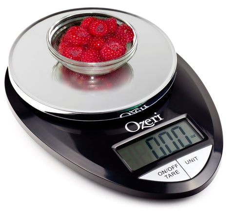 Ozeri Pro Digital Scale bright LCD display with clear unit readings