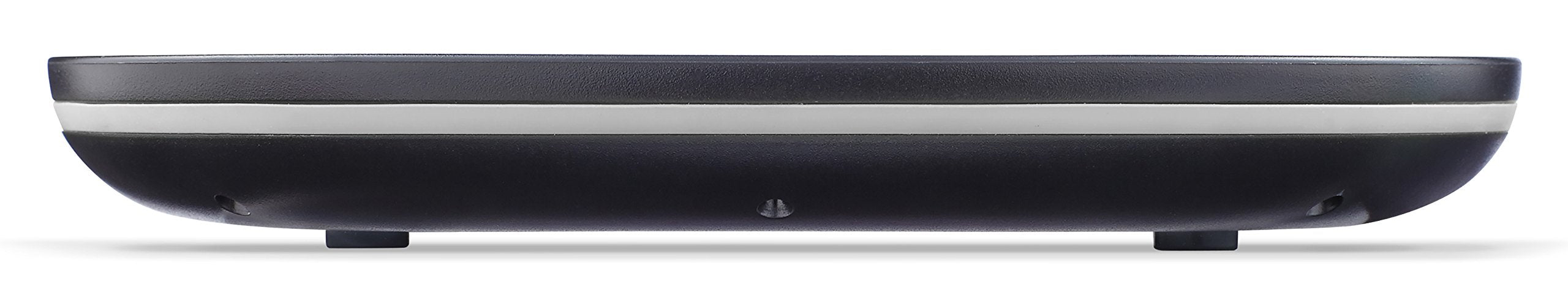 Ozeri Touch Scale runs on three included AAA batteries