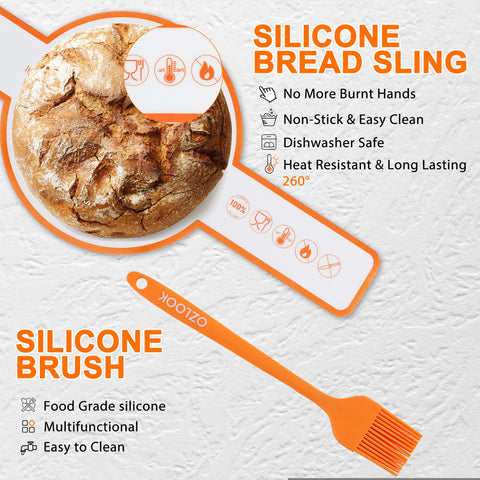 OZLOOK dough scraper allows precise dough center cutting and clean bowl edges.