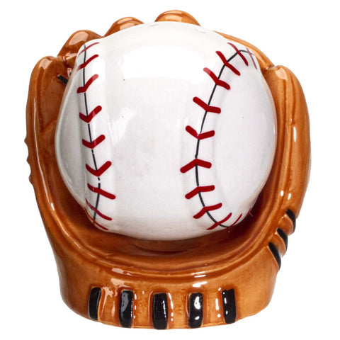 Pacific Giftware Baseball & Gloves Salt and Pepper Shakers set, ideal for game-day tables.