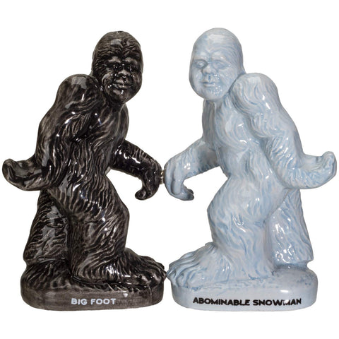 Pacific Giftware Big Foot salt and pepper shakers on dining table, playful yet practical