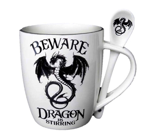 Pacific Giftware dragon is stirring mug with whimsical dragon design for cozy mornings