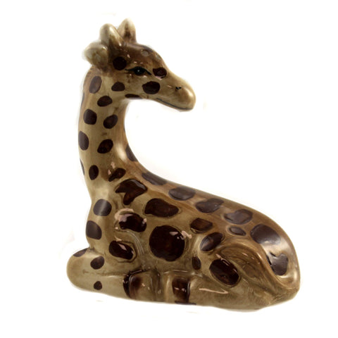 Pacific Giftware hand-painted ceramic giraffe adds whimsical dining charm.