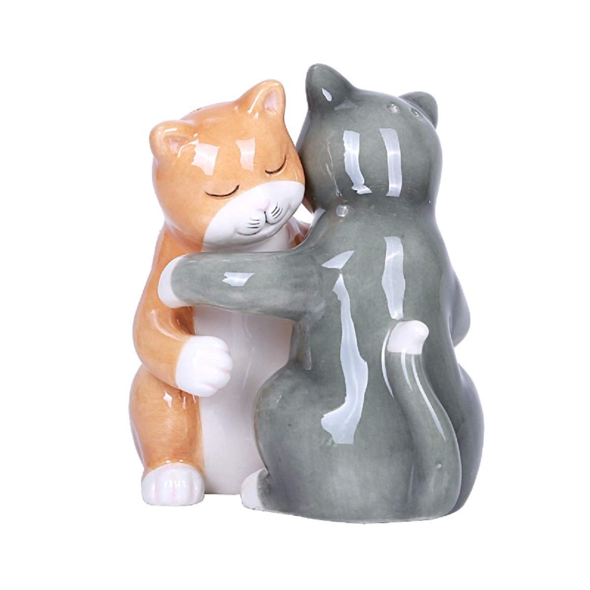 Pacific Giftware Hugging Cats salt and pepper shakers with magnets for easy pairing and aesthetics.