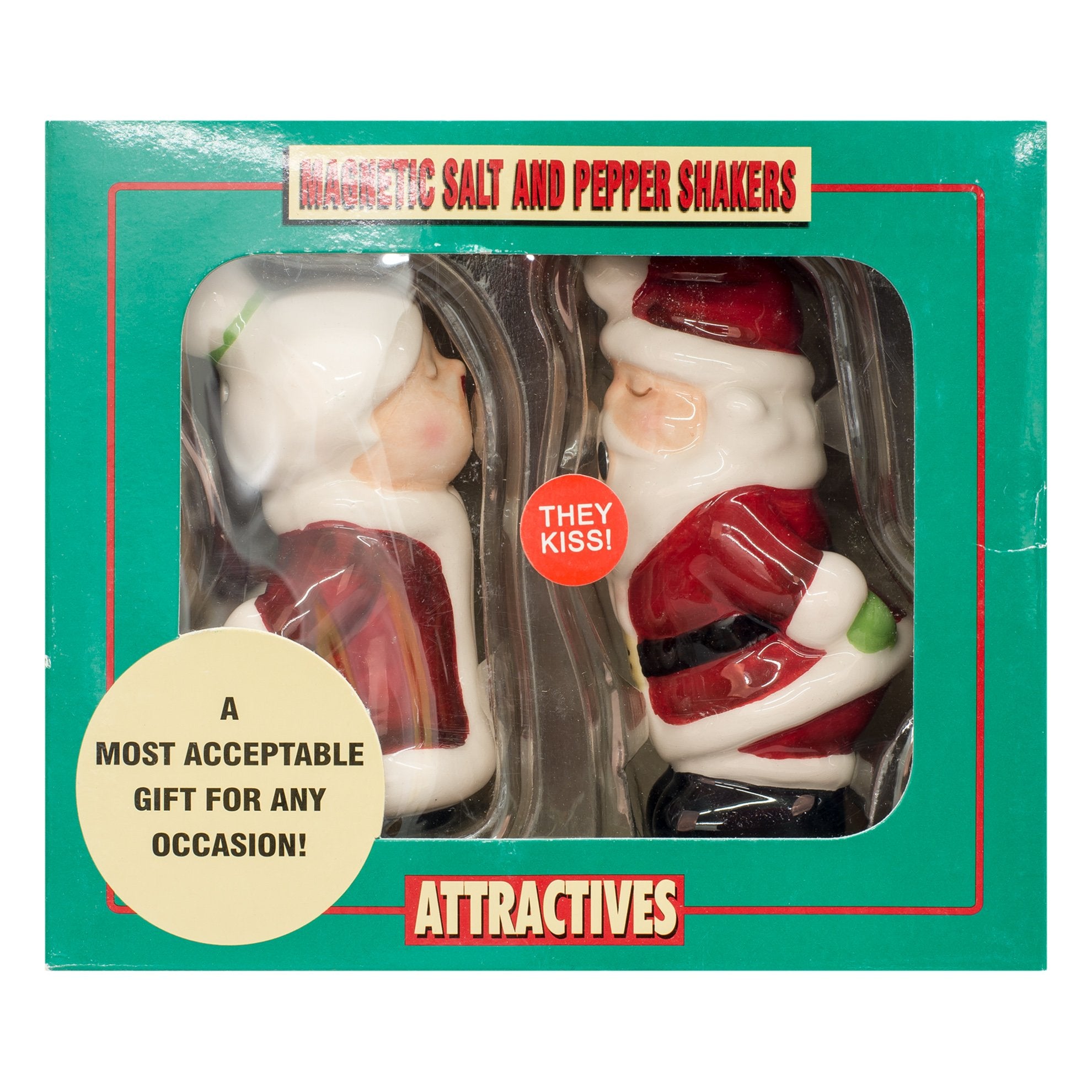Pacific Giftware magnetic shakers stay paired for holiday serving without chips