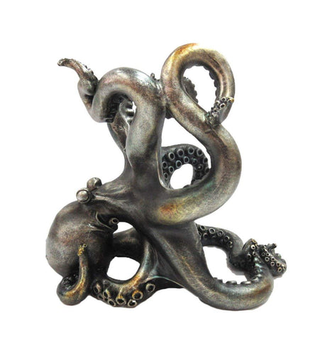 Pacific Giftware octopus wine holder decor enhances shelves or counters with coastal style.
