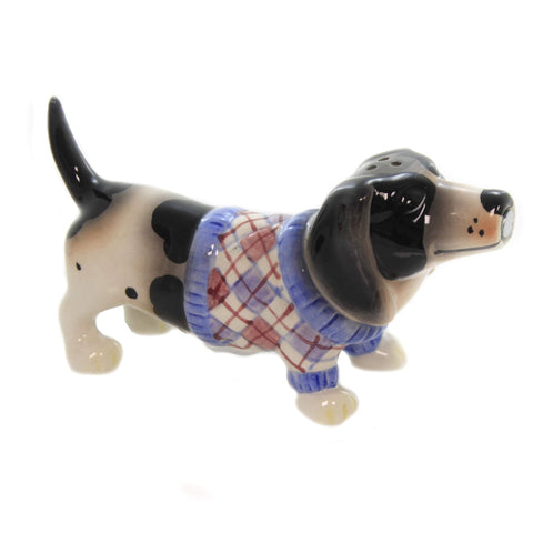 Pacific Giftware two hounds sweater decor enhances kitchen countertop charm.