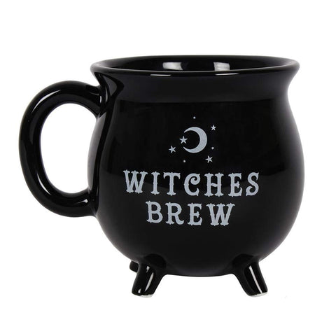 Pacific Giftware Witches Brew cauldron mug front view for cozy coffee rituals.